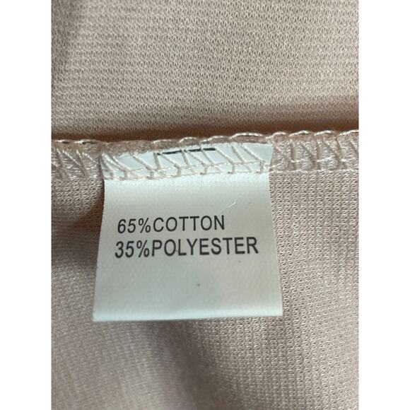 Oxiuly Fashion Womens Ruffle Crew Neck A-Line Dress Short Sleeve Size S Pink NWT - Picture 6 of 8